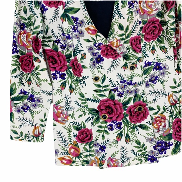 Vintage Floral Blazer by Breakin’ Loose- Made in the USA - Picture 3 of 16